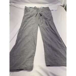 Mountain Khakis Women's Gray Textured Relaxed Fit Mid Rise Pants Size 10 Boho